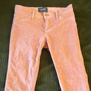 Beautiful Pink brushes velvet Old Navy Jeggings
